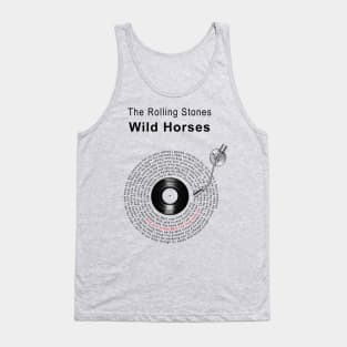 WILD HORSES LYRICS ILLUSTRATIONS Tank Top